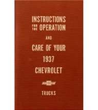 1937 Chevrolet Trucks Owner's Manual