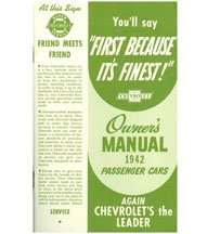 1942 Chevrolet Fleetline Owner's Manual