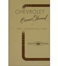 1947 Chevrolet Deluxe Owner's Manual
