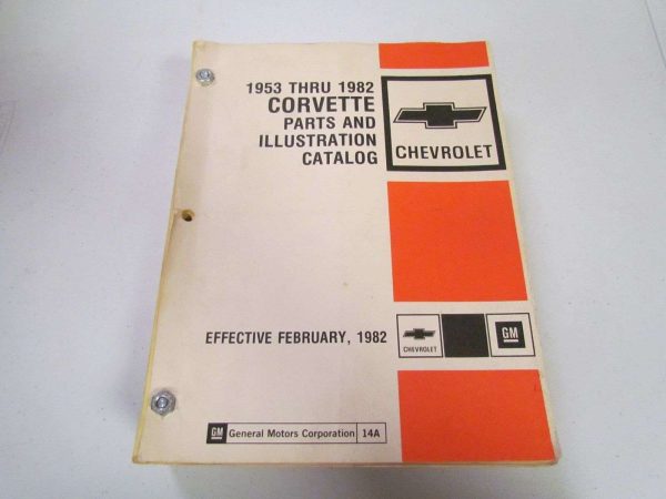1955 Chevrolet Corvette Parts Catalog Manual