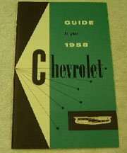 1958 Chevrolet Impala Owner Operator User Guide Manual