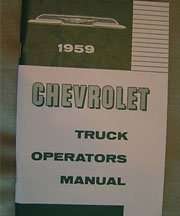 1959 Chevrolet Truck Owner's Manual