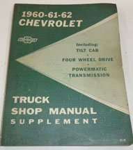 1962 Chevrolet Truck Service Manual Supplement