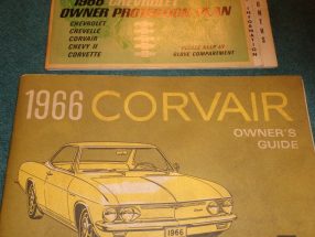 1966 Chevrolet Corvair Owner's Manual Set