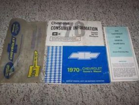 1970 Chevrolet Bel Air Owner's Manual Set