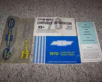 1970 Chevrolet Bel Air Owner's Manual Set 1970 Chevrolet Bel Air Owner's Manual Set