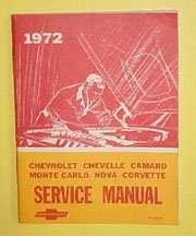 1972 Chevrolet Corvette Chassis Service Manual