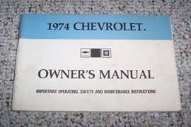 1974 Chevrolet Caprice Owner's Manual