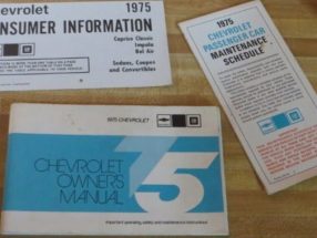 1975 Chevrolet Impala Owner's Manual Set