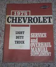 1975 Chevrolet Van Service & Overhaul Manual Supplement