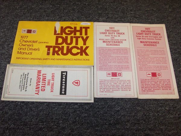 1977 Chevrolet Light Duty Truck Owner's Manual Set