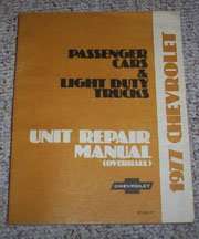 1977 Chevrolet Van Unit Repair Manual