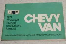 1977 Chevrolet Van Owner's Manual