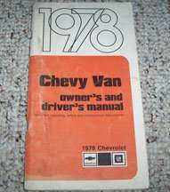 1978 Chevrolet Van Owner's Manual
