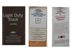 1979 Chevrolet Silverado Light Duty Truck Owner's Manual Set