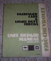 1980 Chevrolet Van Unit Repair Manual