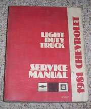 1981 Chevrolet Blazer Service Manual