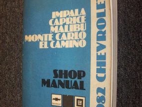1982 Chevrolet Caprice Service Manual