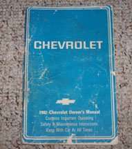 1982 Chevrolet Impala, Caprice Owner's Manual