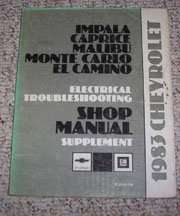 1983 Chevrolet Impala Electrical Troubleshooting Service Manual Supplement