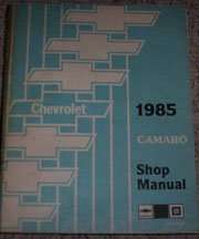 1985 Chevrolet Camaro Shop Service Repair Manual