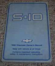 1986 Chevrolet S-10 Owner's Manual