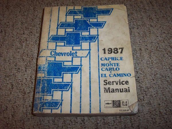 1987 Chevrolet Caprice, Monte Carlo & El Camino Service Manual