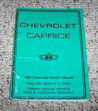 1987 Chevrolet Caprice Owner's Manual