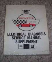 1987 Chevrolet Corvette Electrical Diagnosis Service Manual Supplement