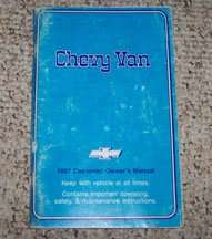 1987 Chevrolet Van Owner's Manual