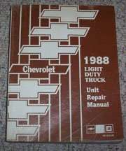 1988 Chevrolet Silverado C/K Pickup Truck Unit Repair Manual