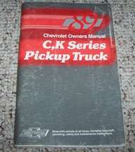 1989 Chevrolet C/K Pickup Truck Owner's Manual