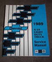 1989 Chevrolet S-10 & S-10 Blazer Service Manual