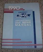 1990 Chevrolet Silverado C/K Pickup Truck Unit Repair Manual