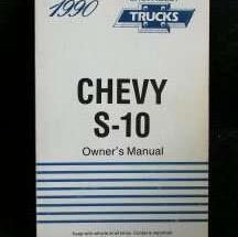 1990 Chevrolet S-10 Blazer Owner's Manual