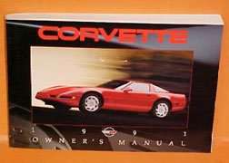 1991 Chevrolet Corvette Owner's Manual