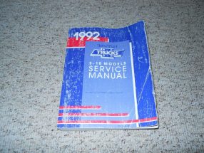 1992 Chevrolet S-10 & S-10 Blazer Service Manual