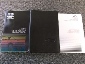 1993 Chevrolet S-10 Owner's Manual Set