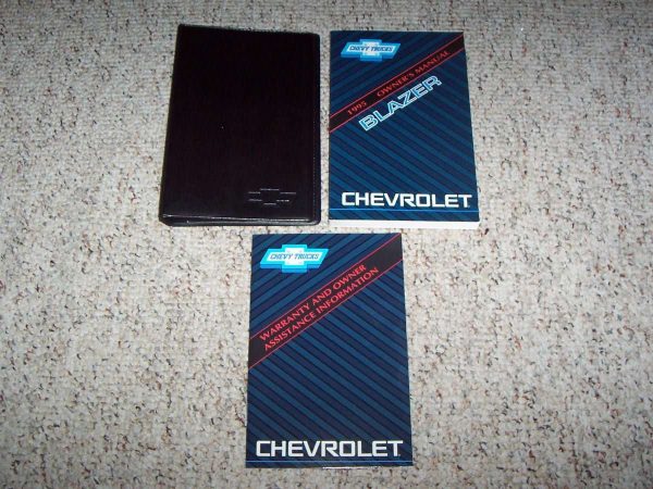 1995 Chevrolet Blazer Owner's Manual Set