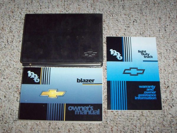 1996 Chevrolet Blazer Owner's Manual Set