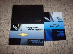 1996 Chevrolet Express Owner's Manual Set
