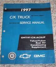 1997 Chevrolet Tahoe Rear Air Conditioning Service Manual Supplement 1997 Chevrolet Tahoe Rear Air Conditioning Service Manual Supplement
