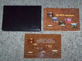 2000 Chevrolet S-10 Owner Operator User Guide Manual Set