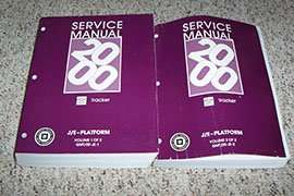 2000 Chevrolet Tracker Service Manual
