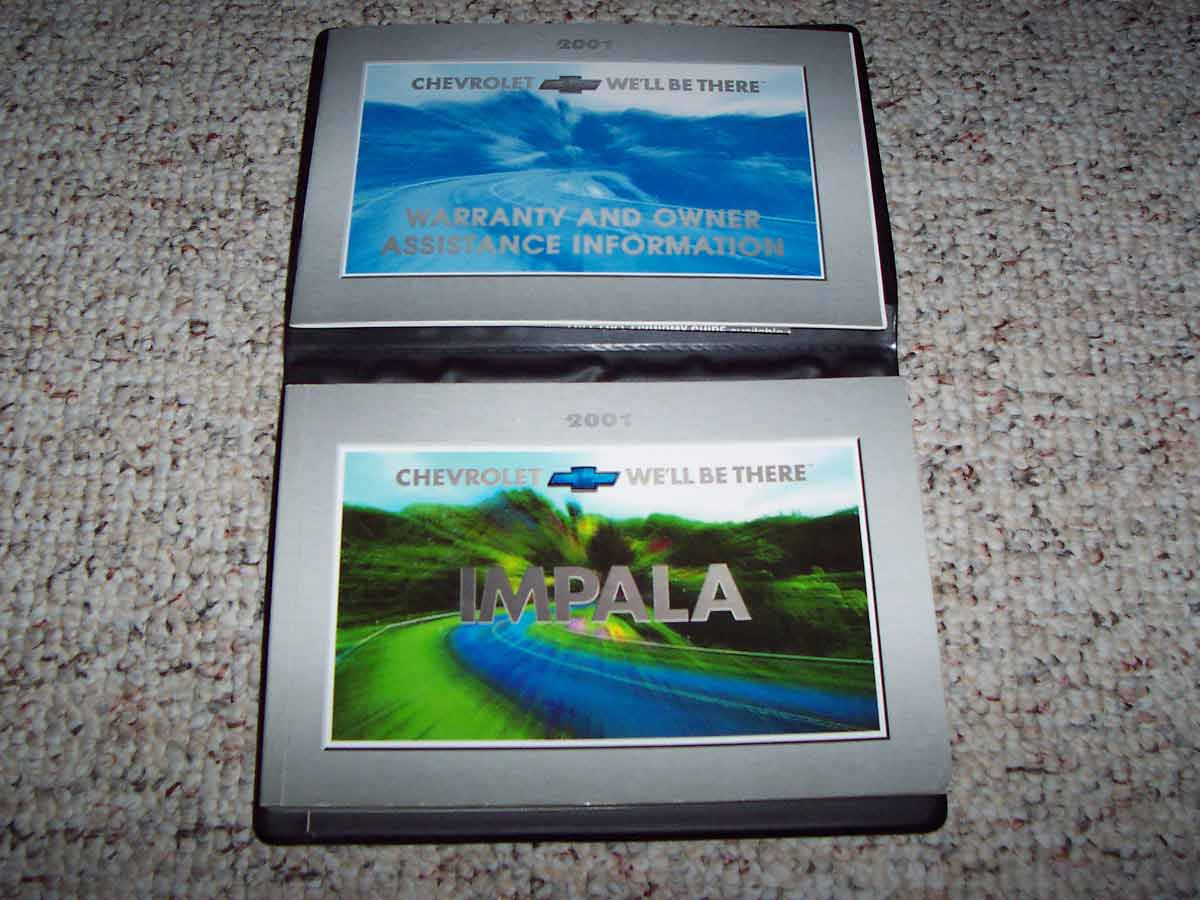 2001 Chevrolet Impala Owner's Manual Set 2001 Chevrolet Impala Owner's Manual Set
