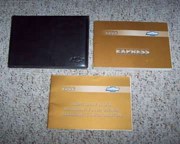 2002 Chevrolet Express Owner's Manual Set