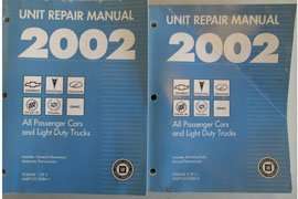 2002 Chevrolet Impala Transmission, Transaxle & Transfer Case Unit Repair Manual 2002 Chevrolet Impala Transmission, Transaxle & Transfer Case Unit Repair Manual
