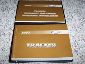 2002 Chevrolet Tracker Owner's Manual Set