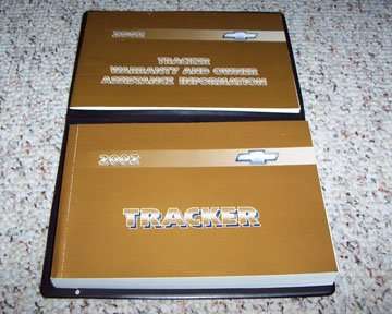 2002 Chevrolet Tracker Owner's Manual Set