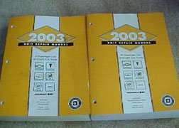 2003 Chevrolet Tracker Transmission, Transaxle & Transfer Case Unit Repair Manual